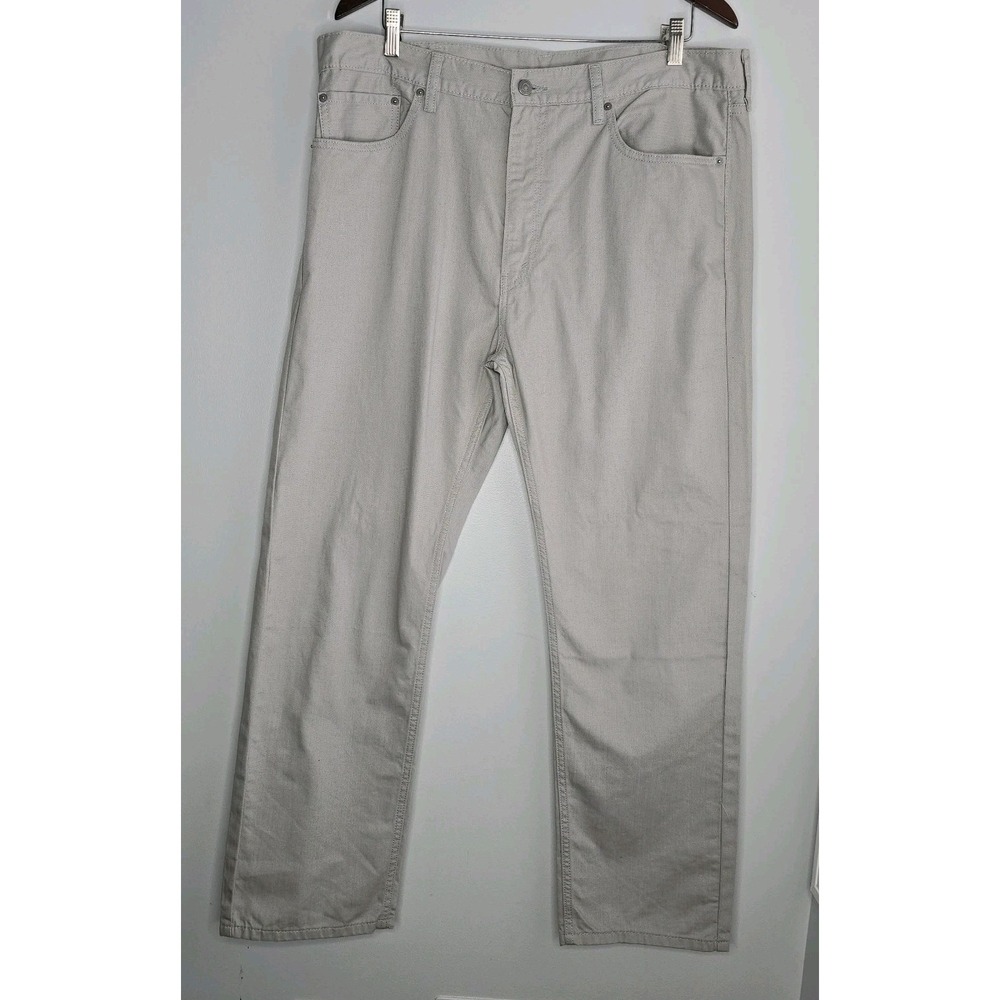 Levi's 505 Mens Jeans Size 38x30‎ White Gray